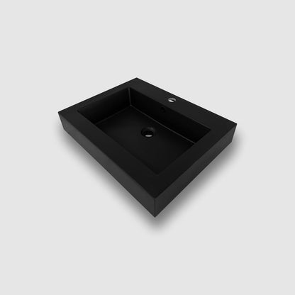 Bliss 24" Black Floor Mount Modern Bathroom Vanity