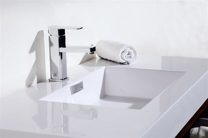 Bliss 40" Gray Oak Wall Mount Modern Bathroom Vanity