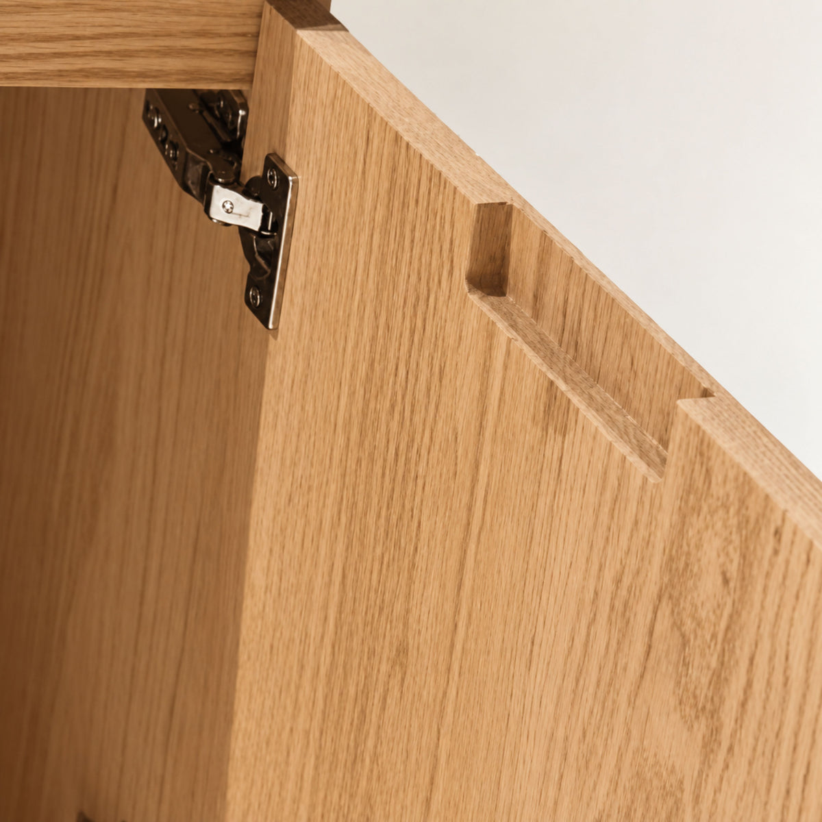 Bliss 60" Fluted Oakwood Double Sink Wall Mount Vanity - ETA Late Sept