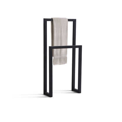 Cisco by KubeBath Free Standing Towel Rack Black