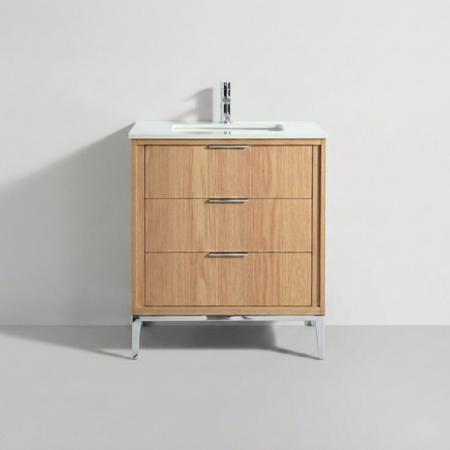 Divani 30'' Oakwood Vanity W/ Quartz Counter Top