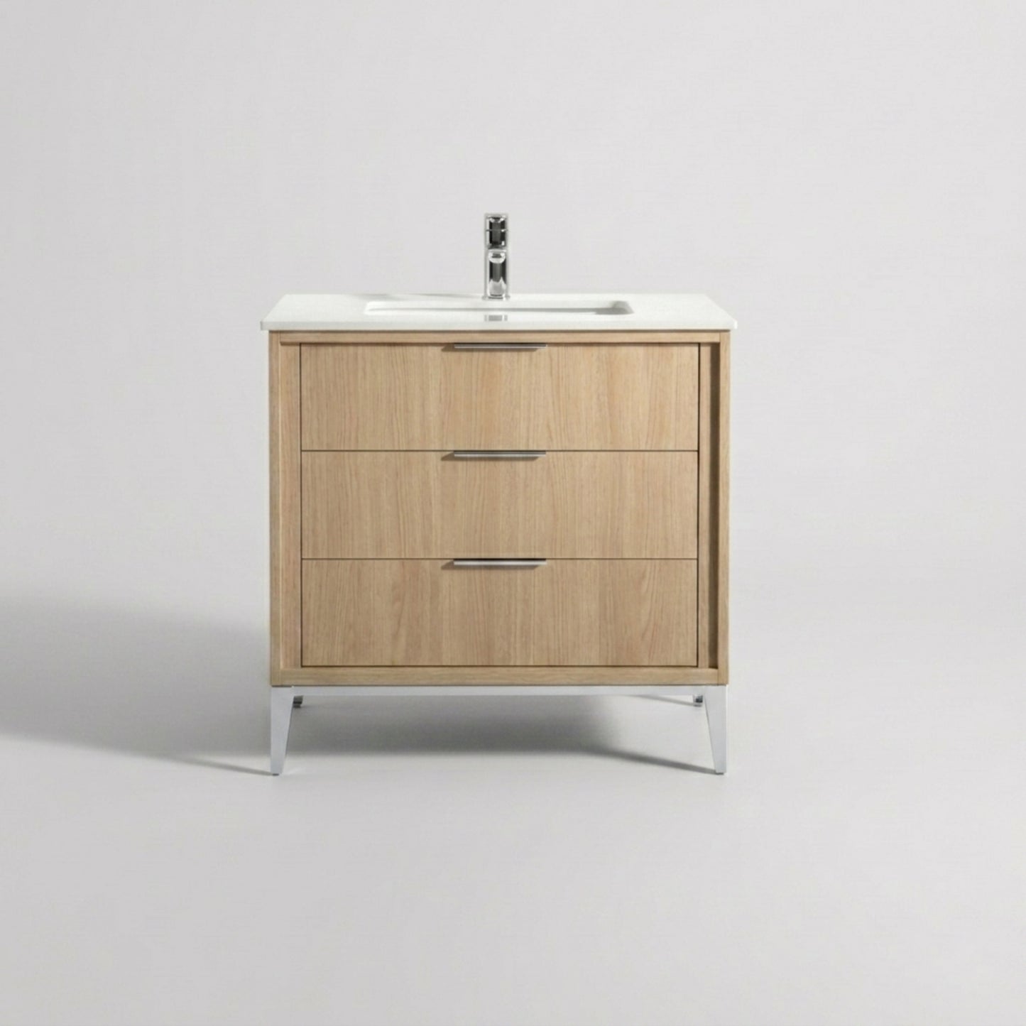 Divani 36'' Oakwood Vanity W/ Quartz Counter Top
