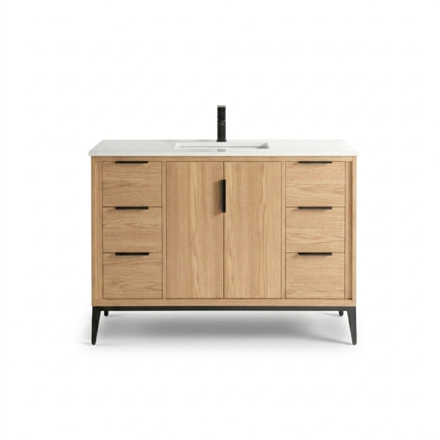 Divani 48'' Oakwood Vanity W/ Quartz Counter Top