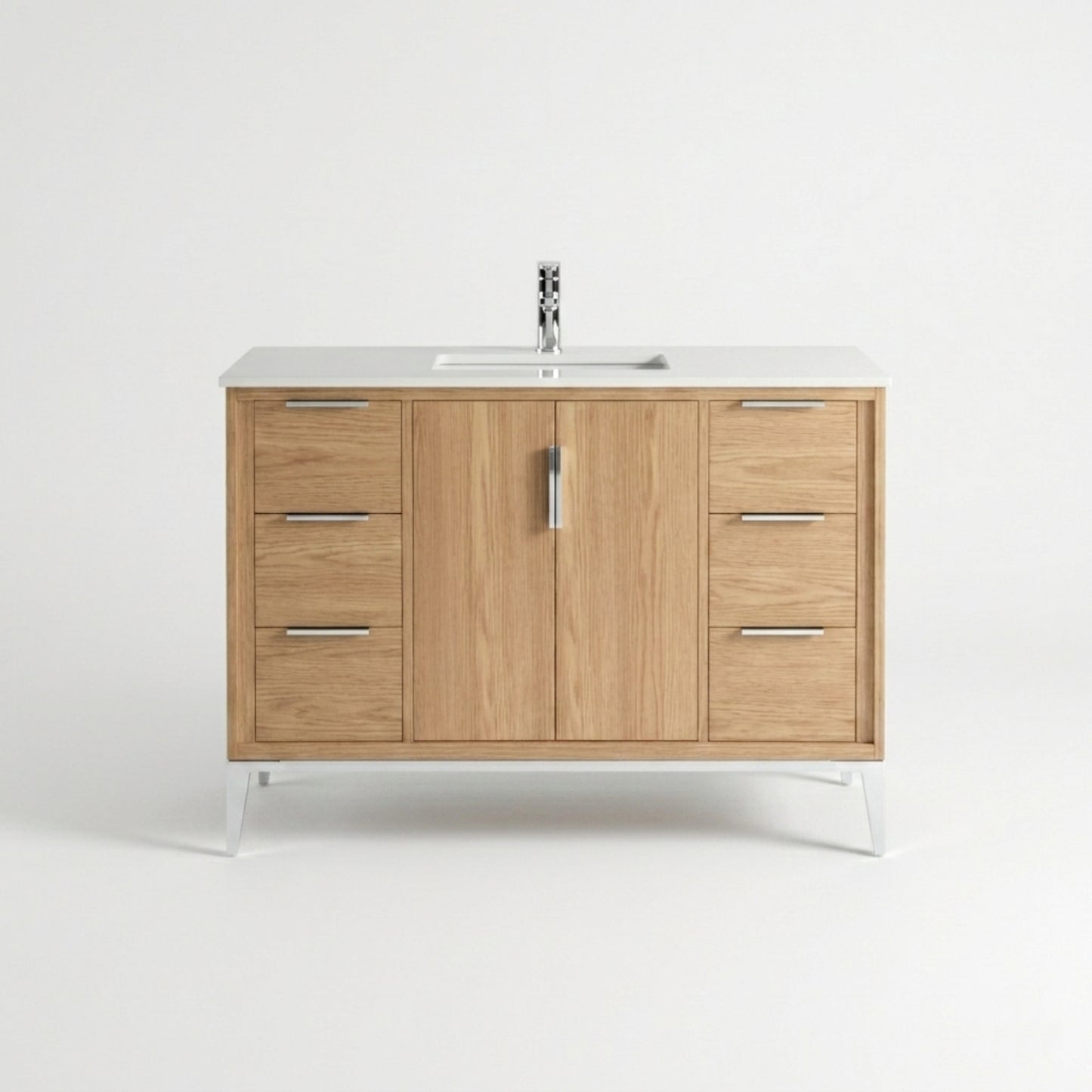 Divani 48'' Oakwood Vanity W/ Quartz Counter Top