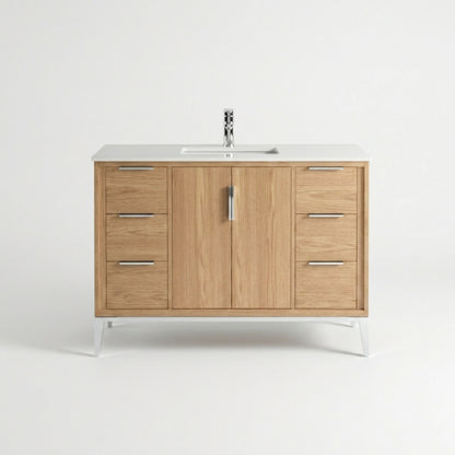 Divani 48'' Oakwood Vanity W/ Quartz Counter Top