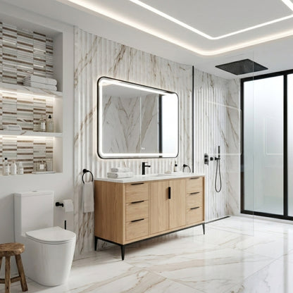 Divani 48'' Oakwood Vanity W/ Quartz Counter Top