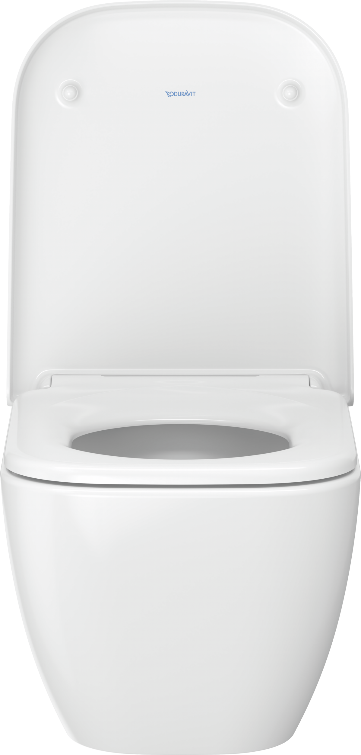 Duravit HAPPY Wall-Mounted Toilet Bowl w/ Soft Close Seat and Cover White