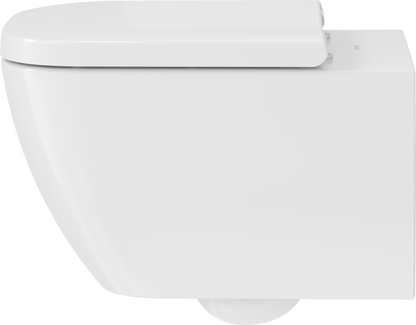Duravit HAPPY Wall-Mounted Toilet Bowl w/ Soft Close Seat and Cover White