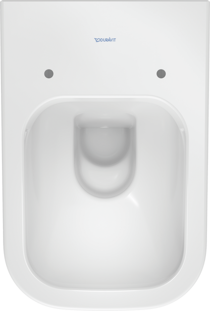 Duravit HAPPY Wall-Mounted Toilet Bowl w/ Soft Close Seat and Cover White