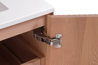 48''Fiore Double Sink Free Standing Bathroom Vanity - OAKWOOD