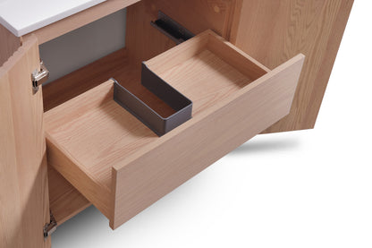 24'' Fiore Free Standing Bathroom Vanity - OAKWOOD - Restock ETA Mid Oct