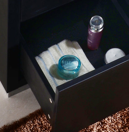 Bliss 48" Black Floor Mount Modern Bathroom Vanity