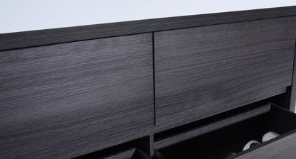 Bliss 60" Gray Oak Floor Mount Modern Bathroom Vanity