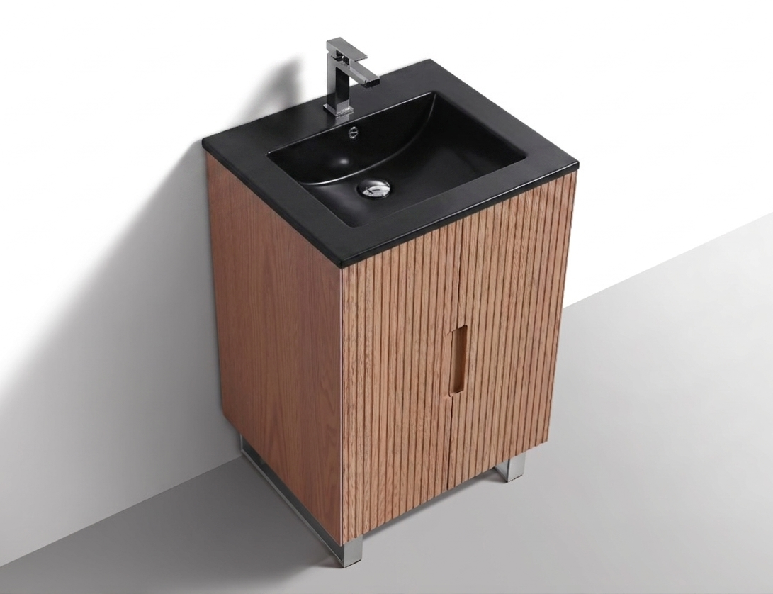 24'' Fiore Free Standing Bathroom Vanity - OAKWOOD