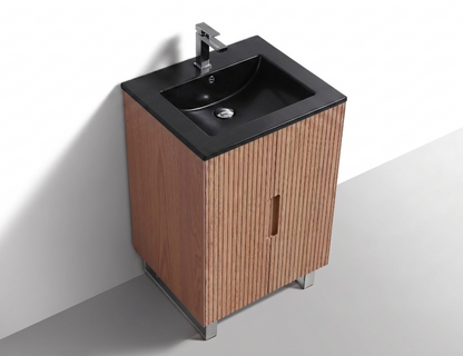24'' Fiore Free Standing Bathroom Vanity - OAKWOOD - Restock ETA Mid Oct