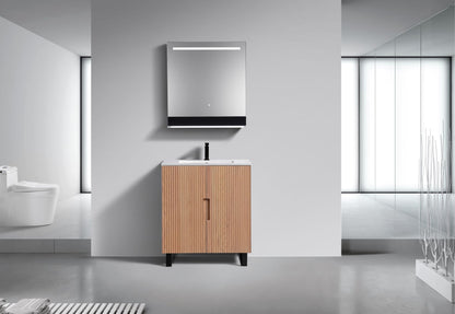 32'' Fiore Free Standing Bathroom Vanity - OAKWOOD - Restock ETA Late Oct