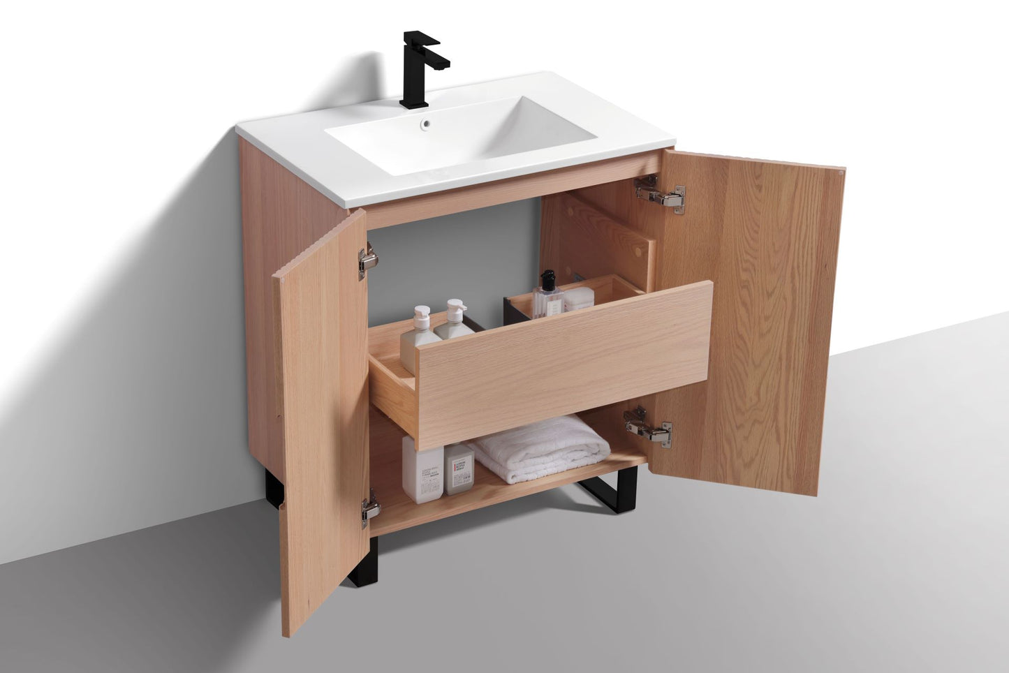32'' Fiore Free Standing Bathroom Vanity - OAKWOOD