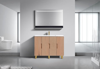 48'' Fiore Single Sink Free Standing Bathroom Vanity - OAKWOOD