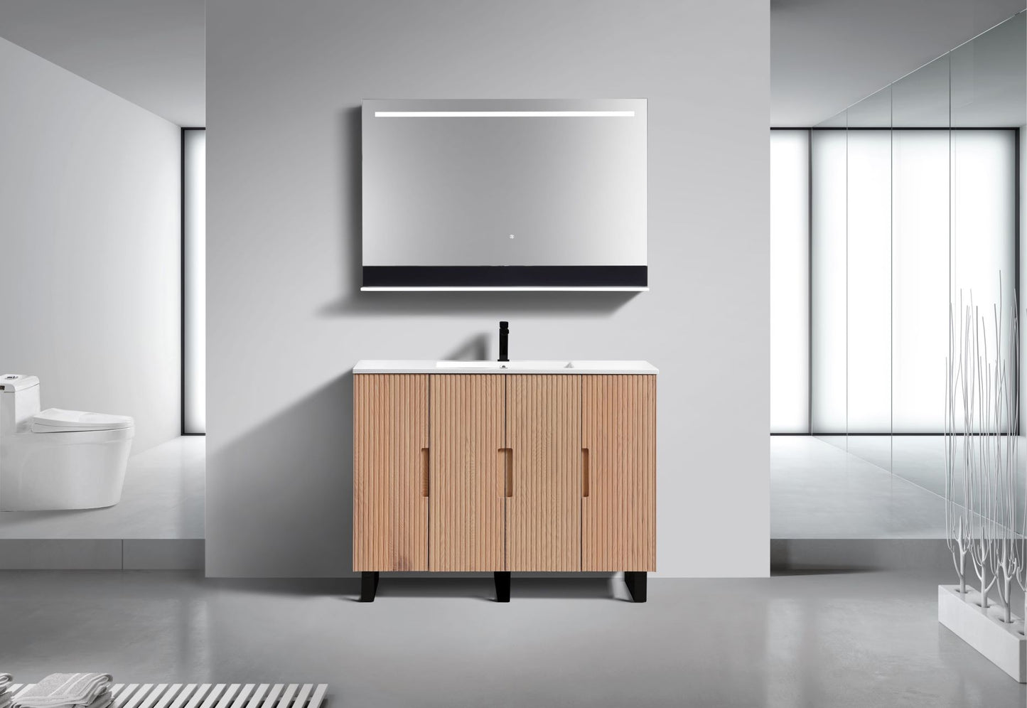 48'' Fiore Single Sink Free Standing Bathroom Vanity - OAKWOOD
