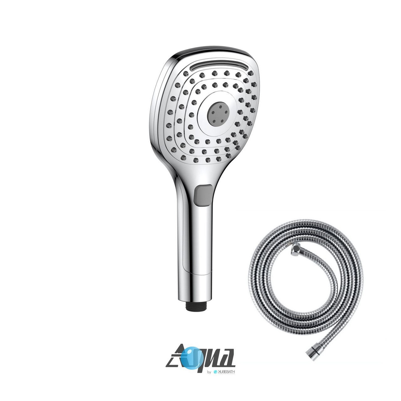 Aqua Piazza One Way 5” Multifunction Shower Set w/ Sliding Bar