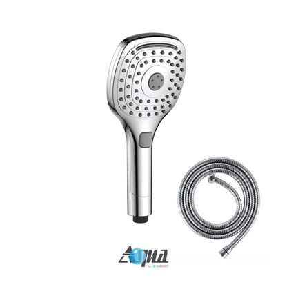 Aqua Piazza One Way 5” Multifunction Shower Set w/ Sliding Bar