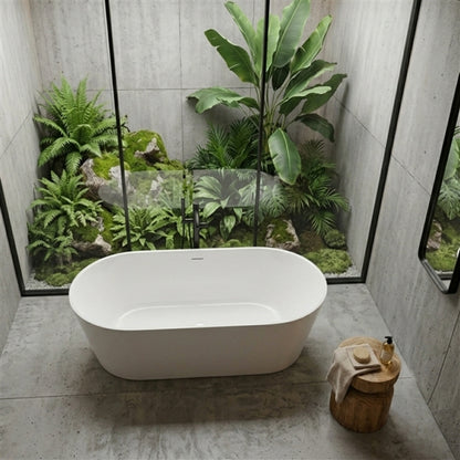 Kubebath Solid New Zealand Pine Smooth Capsule Accent Stool & Side Table