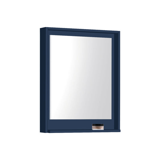24" Wide Mirror w/ Shelf Blue