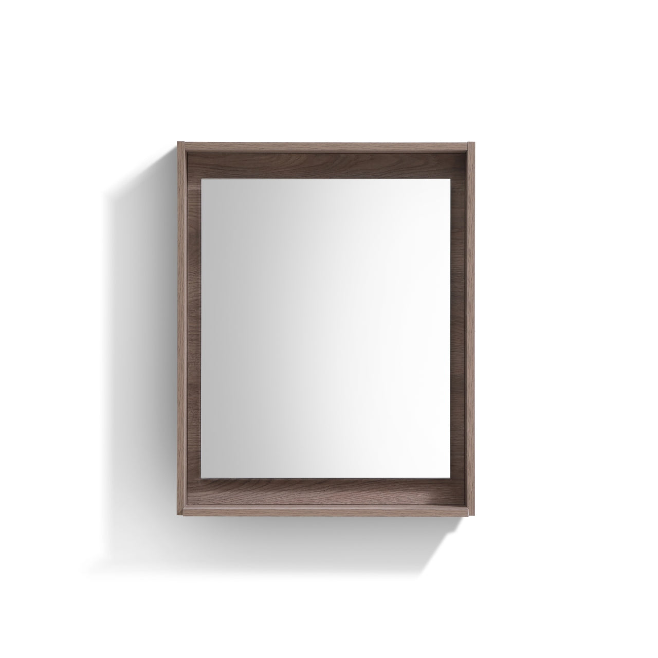 24" Wide Mirror w/ Shelf Butternut