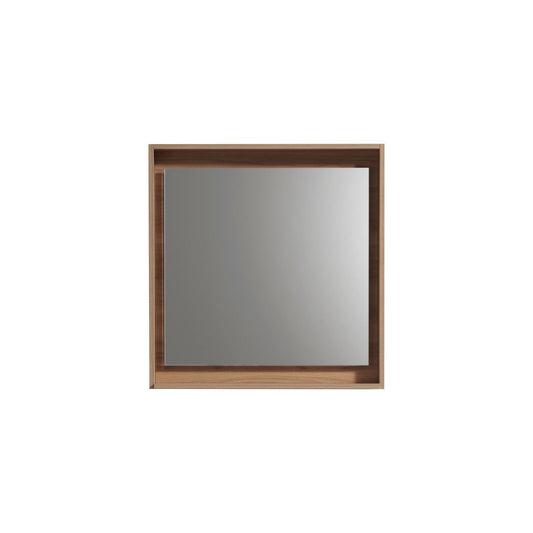 24" Wide Mirror w/ Shelf Honey Oak