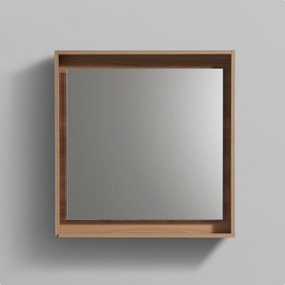 24" Wide Mirror w/ Shelf Honey Oak