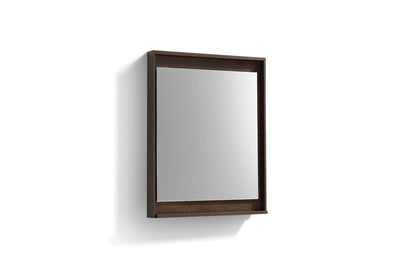 24" Wide Mirror w/ Shelf Rosewood