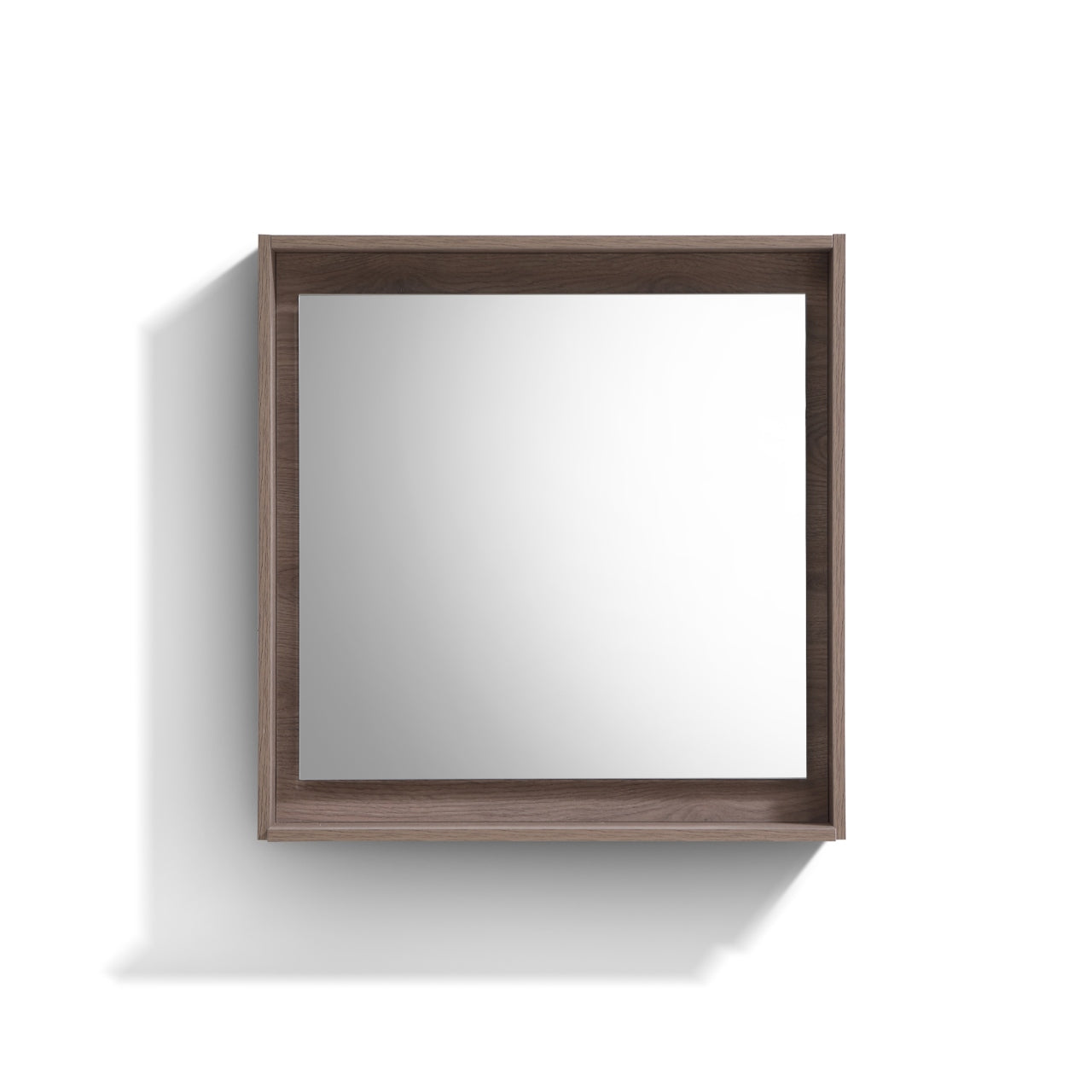 30" Wide Mirror w/ Shelf Butternut