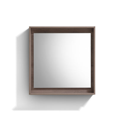 30" Wide Mirror w/ Shelf Butternut