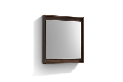30" Wide Mirror w/ Shelf Rosewood