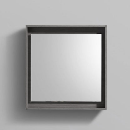 30" Wide Mirror w/ Shelf Vulcan Ash Grey