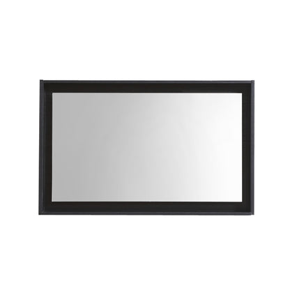 36" Wide Mirror w/ Shelf Black