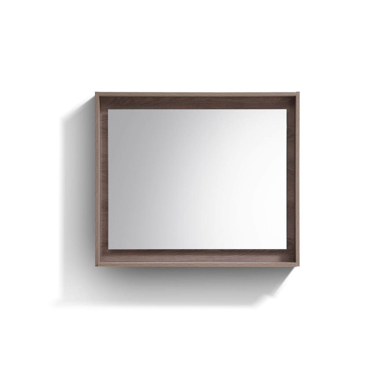 36" Wide Mirror w/ Shelf Butternut