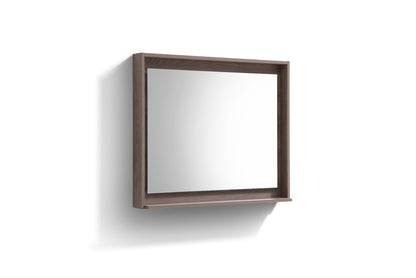36" Wide Mirror w/ Shelf Butternut
