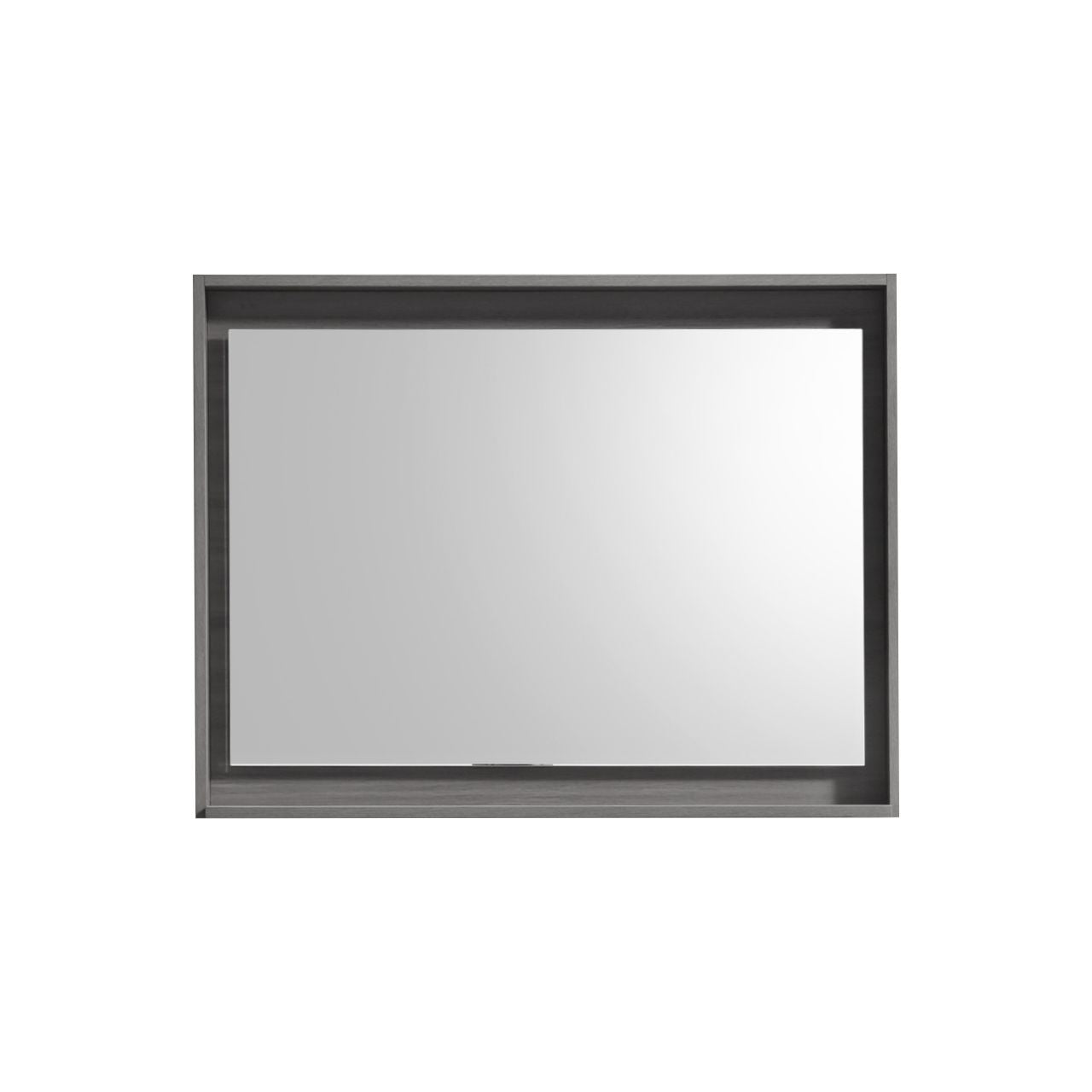 36" Wide Mirror w/ Shelf Vulcan Ash Grey