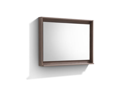 40" Wide Mirror w/ Shelf Butternut