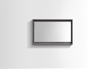 40" Wide Mirror w/ Shelf Gray Oak