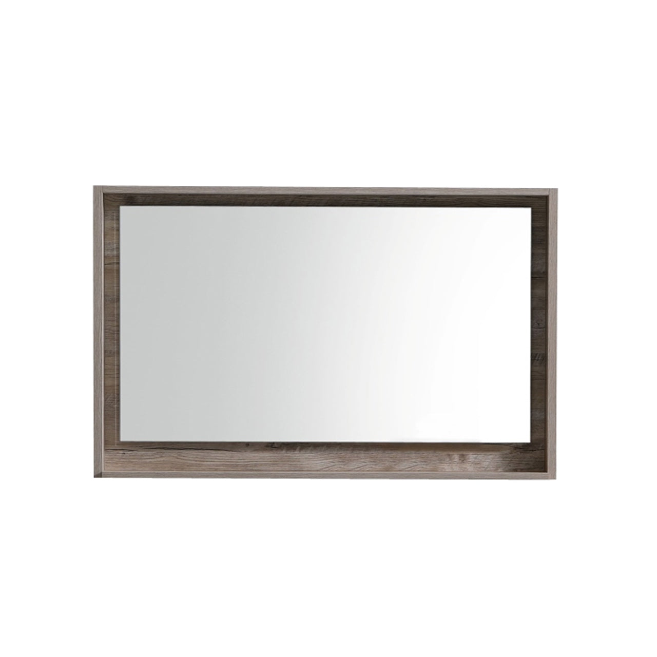 40" Wide Mirror w/ Shelf Nature Wood
