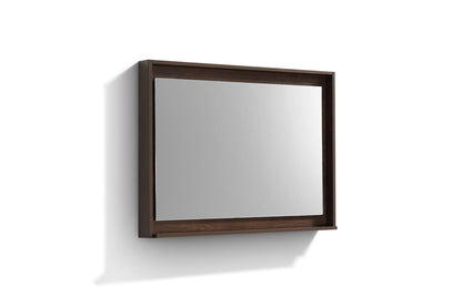 40" Wide Mirror w/ Shelf Rosewood