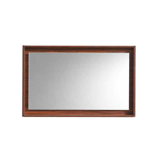 40" Wide Mirror w/ Shelf Walnut