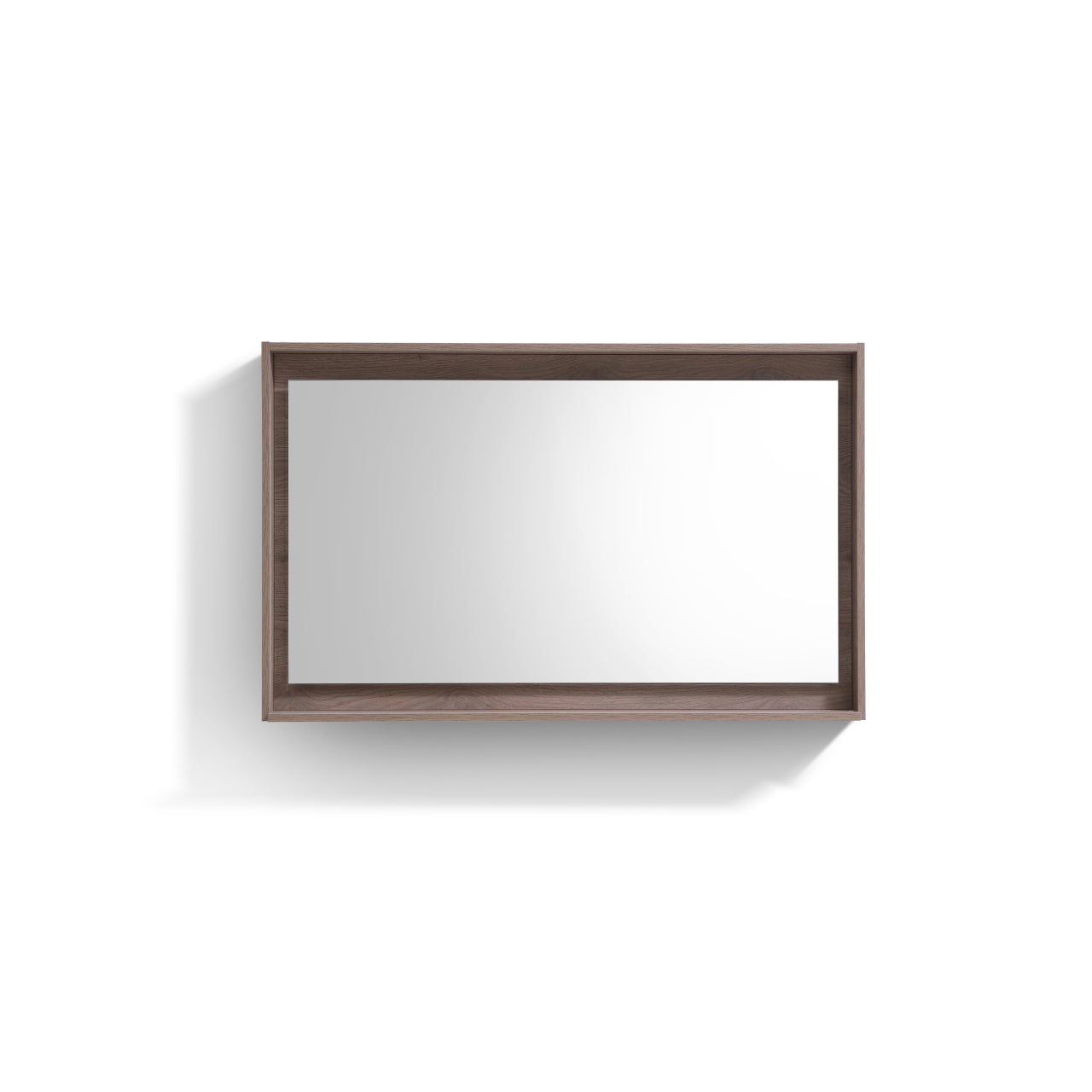 48" Wide Mirror w/ Shelf Butternut