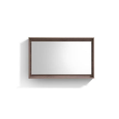 48" Wide Mirror w/ Shelf Butternut