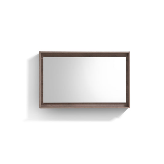 48" Wide Mirror w/ Shelf Butternut