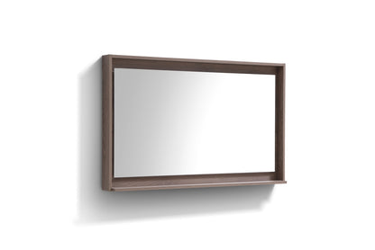 48" Wide Mirror w/ Shelf Butternut