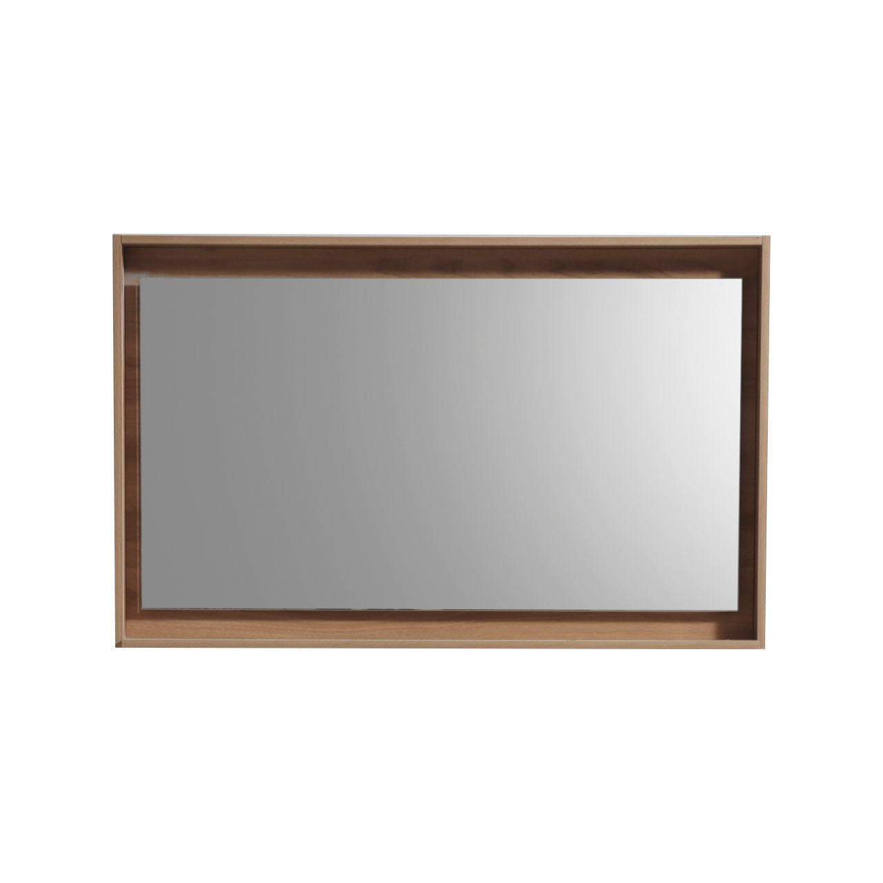 48" Wide Mirror w/ Shelf Honey Oak