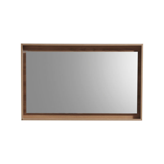 48" Wide Mirror w/ Shelf Honey Oak
